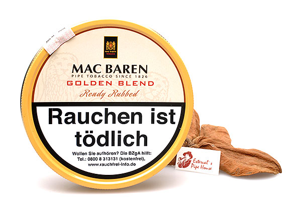 Mac Baren Golden Blend Ready Rubbed Pipe tobacco 100g Tin